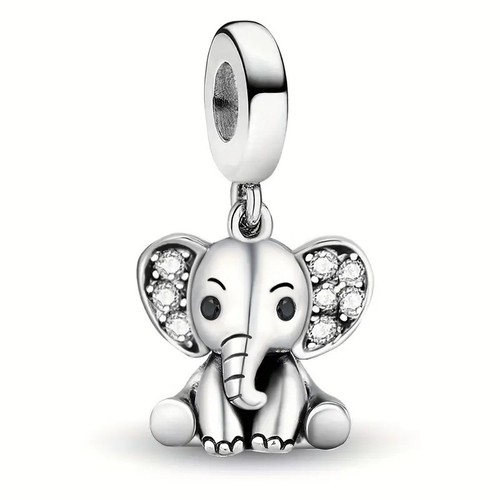 Elephant pendant charm - pendant,