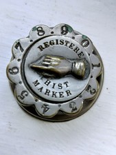 Antique Victorian nickel brass