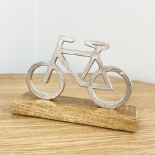 Metal Bike Ornament Wooden