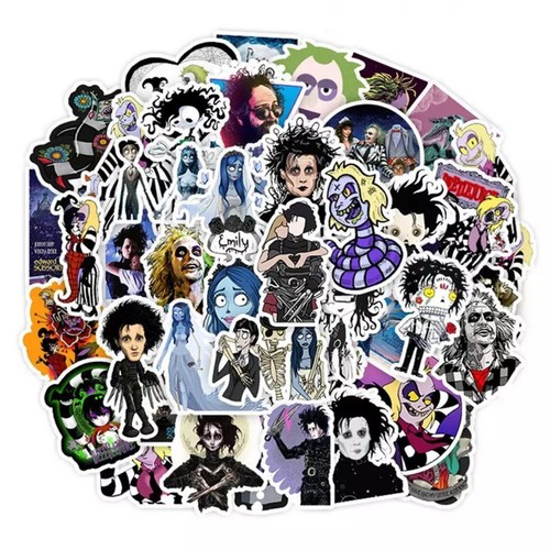Tim burton inspired stickers - tim,