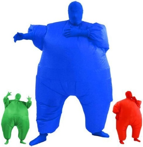 Inflatable fat chub suit blue - fat,