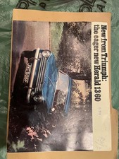TRIUMPH HERALD 13/60 Car Sales Brochure Apr 1969 #385/469/ENG Saloon ESTATE++