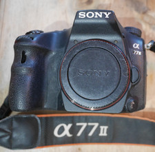 Sony Alpha A77ii  body only-no lens included. Low shutter count.
