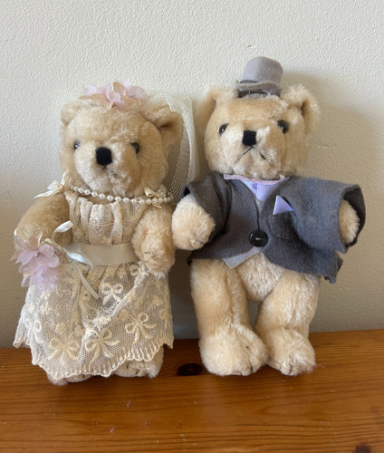 Wedding themed teddy bears - 2x,