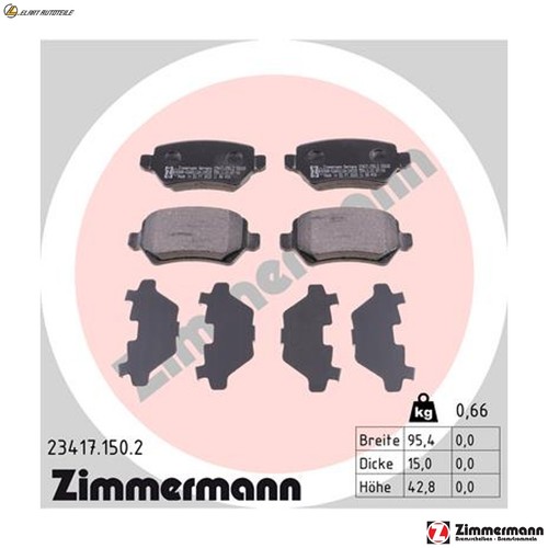 Brake pad set disc - ,