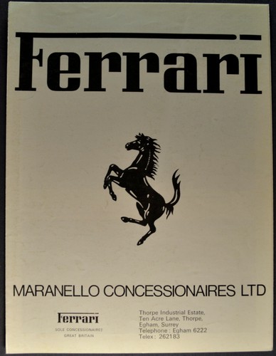 1979 ferrari brochure - ferrari, 308