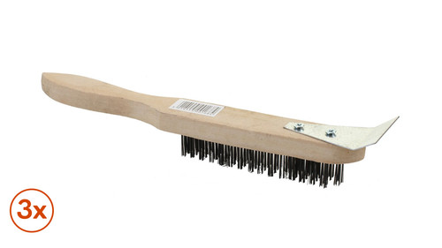 Charcoal grill brushes - charcoal, set