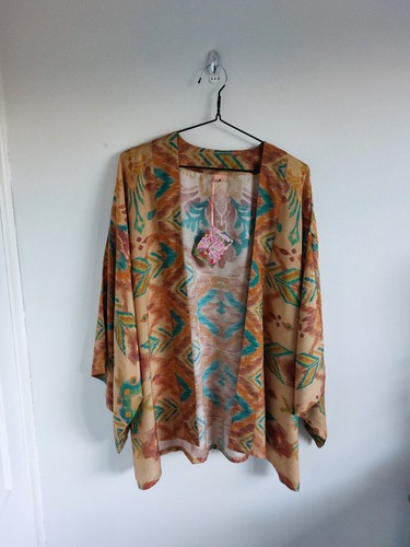 Lovely powder kimono jacket - powder,