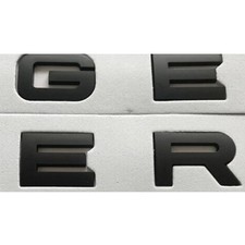 Front Hood Rear Trunk Emblem 3D Letters Badge Sport Matte BLACK For Range Rover