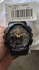 Casio G-Shock GA-100 Camo Face - Black & Gold - Men's Watch - Boxed