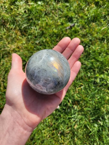Large labradorite sphere 7cm - labradorite,