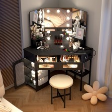 Vanity Desk with Mirror and