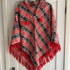 Peruvian multi coloured Poncho
