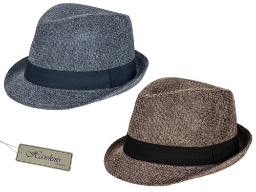 Mens soft textured trilby - textured,