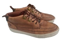 Animal Elye Men Brown Leather Trainers Skate boarding Shoes UK 9/US 9.5/EU 43