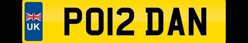 Dan number plate po12 - dan,