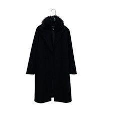 New Look Black Fur Trim