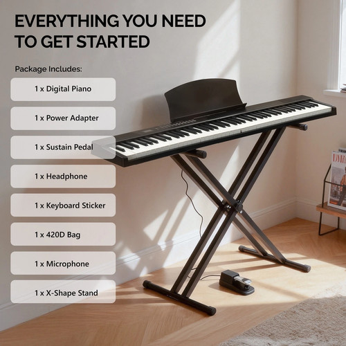 Glarry keys semi weighted - glarry,