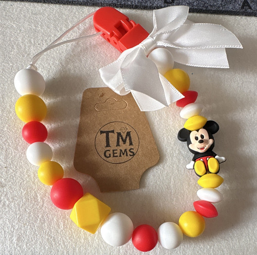 Mickey mouse beaded - beaded, clip