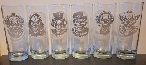 Etched highball glass horror - etched,