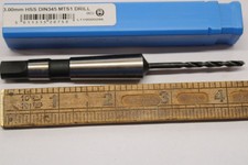 Presto 3mm drill HSS DIN 345 No1 morse taper shank new