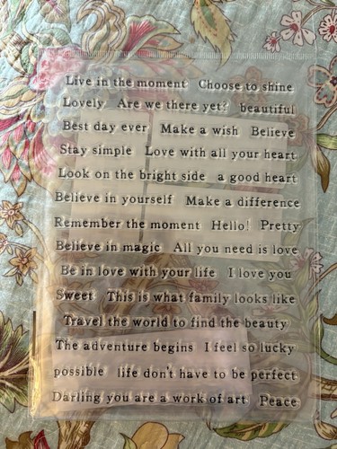 Clear stamps sentiments - clear,