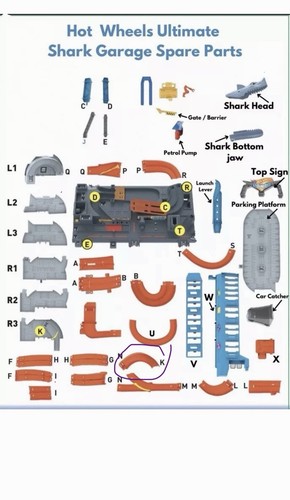 Hot wheels ultimate shark - hot,