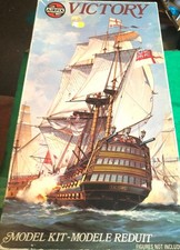 1976 AIRFIX 1/180 scale  H.M.S. VICTORY SAIL SHIP  MODEL KIT BOXED # 0 9252-6