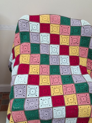 Hand crochet large patchwork - crochet,