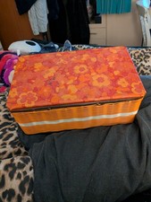 Vintage 1960s Woven Sewing Box