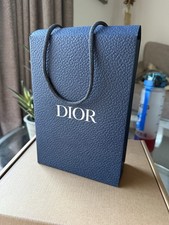 1 X Genuine Christian Dior Navy Gift Bag 22cm x 15cm x 7cm with tissue paper