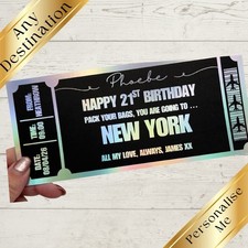 Personalised boarding pass - personalised,