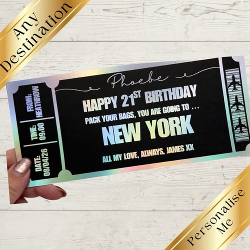 Personalised boarding pass - personalised,