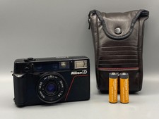 Nikon L35AD 400 ISO 35mm Point & Shoot Film Camera L35 AD l35: with case & batts