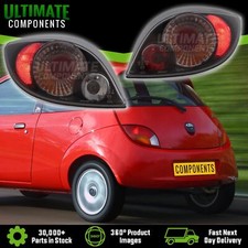 Ford Ka Mk1 Hatchback 1996-2009 Black Lexus Upgrade Rear Back Tail Lights Lamps