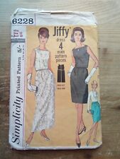 6228 Original 1960's Jiffy Skirt & Shell Top Sz 12 B32 Simplicity Sewing Pattern