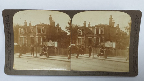 Stereoview card ww1 zeppelin - ,