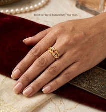 ✨ Women’s Gold Plated Ruby