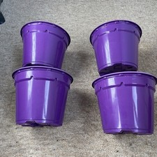 Plastic Purple Plant Pots -