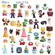 48Pcs/Set Super Mario PVC