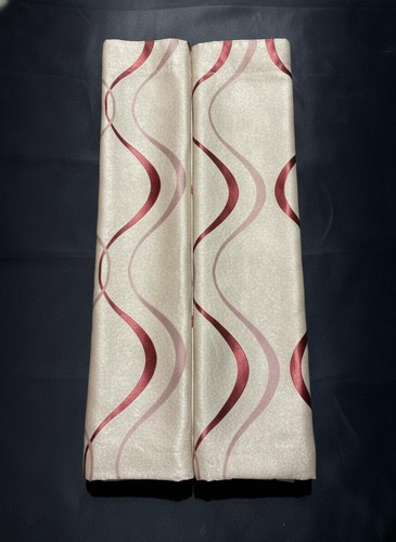Striped pencil pleat curtains - pencil,