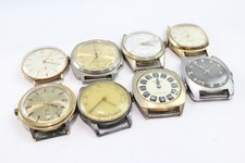 Vintage Mechanical Watch Heads Sekonda Everite SPARES/REPAIRS x 8
