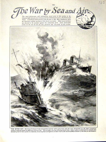 Old vintage print 1917 - old,