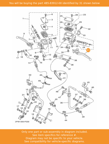 Yamaha lever 4b5 83912 - yamaha,