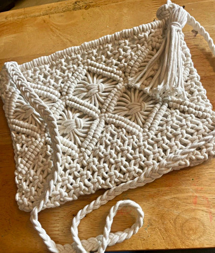 Handmade cream cotton crochet - cream,