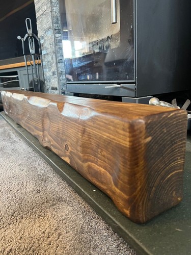 Rustic beam mantel 120cm - ,