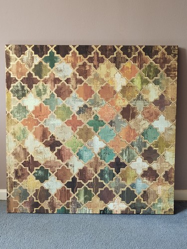 Large earthy toned canvas - large,