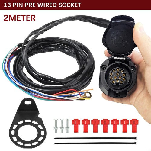 With cable pin - 13, wired