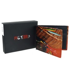Mens Leather Fishing Bi-Fold
