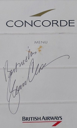 British airways concorde - british, menu